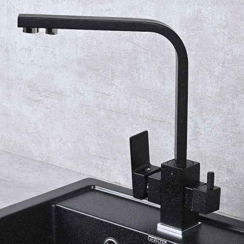 Смеситель для кухни Wisent W4333-3-22 цвет Черный