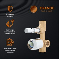Смеситель для душа Orange Otto M22-500cr Хром встраиваемый