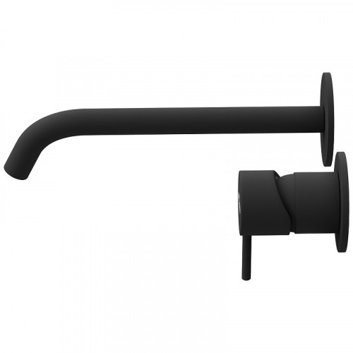 Смеситель для раковины Cezares Leaf LEAF-BLI2-20-L-NOP Черный матовый латунь встраиваемый