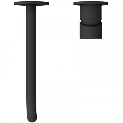 Смеситель для раковины Cezares Leaf LEAF-BLI2-20-L-NOP Черный матовый латунь встраиваемый