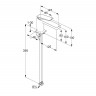 Смеситель для раковины Kludi Decus 54290N275 цвет Оружейная сталь
