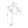 Смеситель для раковины Kludi Decus 54290N275 цвет Оружейная сталь