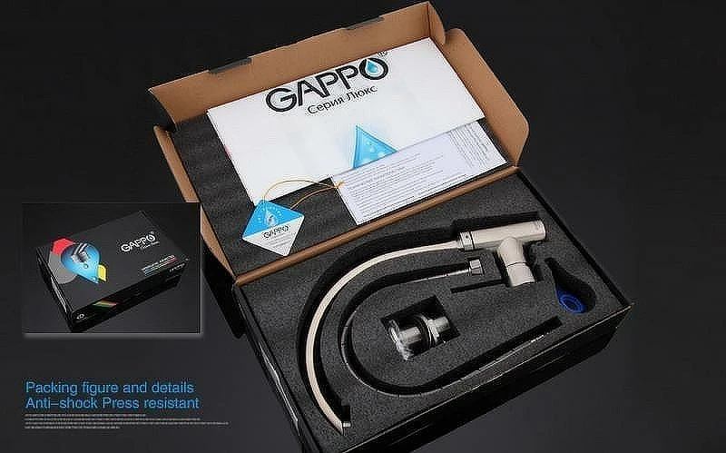 Кухонная мойка Ulgran Classic U-406-341 Ультра-белая со смесителем Gappo G4099 Нержавеющая сталь