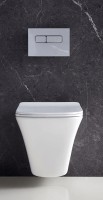 Унитаз BelBagno Marmi BB052CHR подвесной без сиденья фаянс подвесной