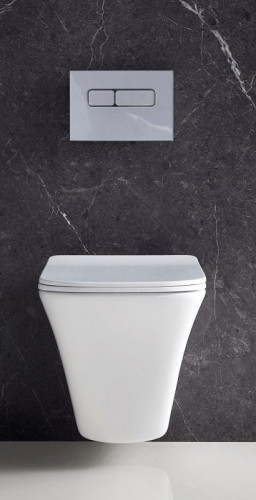 Унитаз BelBagno Marmi BB052CHR подвесной без сиденья фаянс подвесной