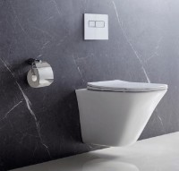 Унитаз BelBagno Marmi BB052CHR подвесной без сиденья фаянс подвесной