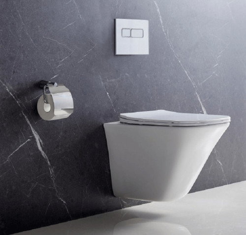 Унитаз BelBagno Marmi BB052CHR подвесной без сиденья фаянс подвесной