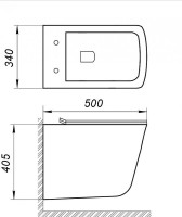 Унитаз BelBagno Marmi BB052CHR подвесной без сиденья фаянс подвесной