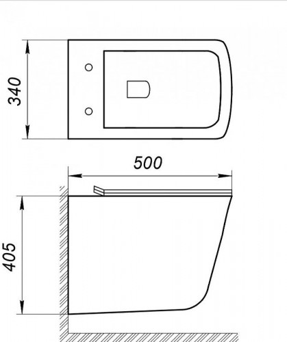 Унитаз BelBagno Marmi BB052CHR подвесной без сиденья фаянс подвесной
