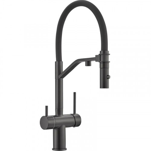 Смеситель для кухни Milacio Ultra MCU.557.TB Total Black латунь