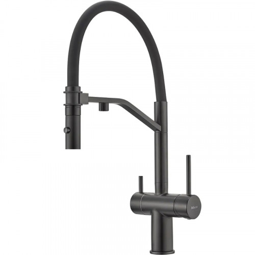 Смеситель для кухни Milacio Ultra MCU.557.TB Total Black латунь