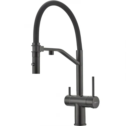 Смеситель для кухни Milacio Ultra MCU.557.TB Total Black латунь