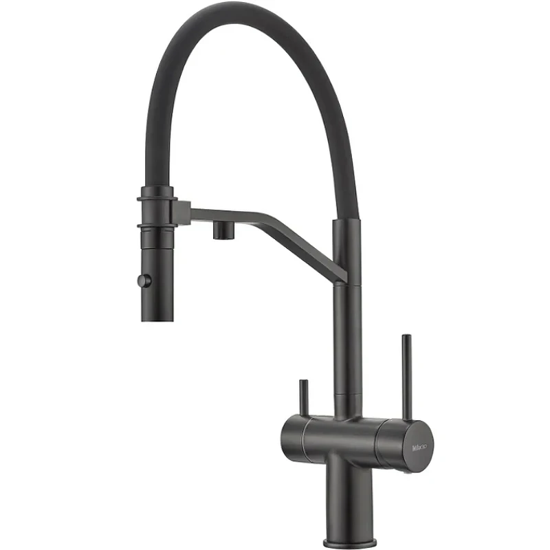Смеситель для кухни Milacio Ultra MCU.557.TB Total Black латунь