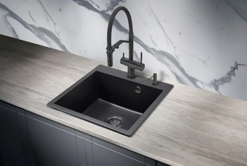 Смеситель для кухни Milacio Ultra MCU.557.TB Total Black латунь