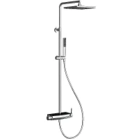 Душевая система Teska Mira DK2923C Хром Черное стекло