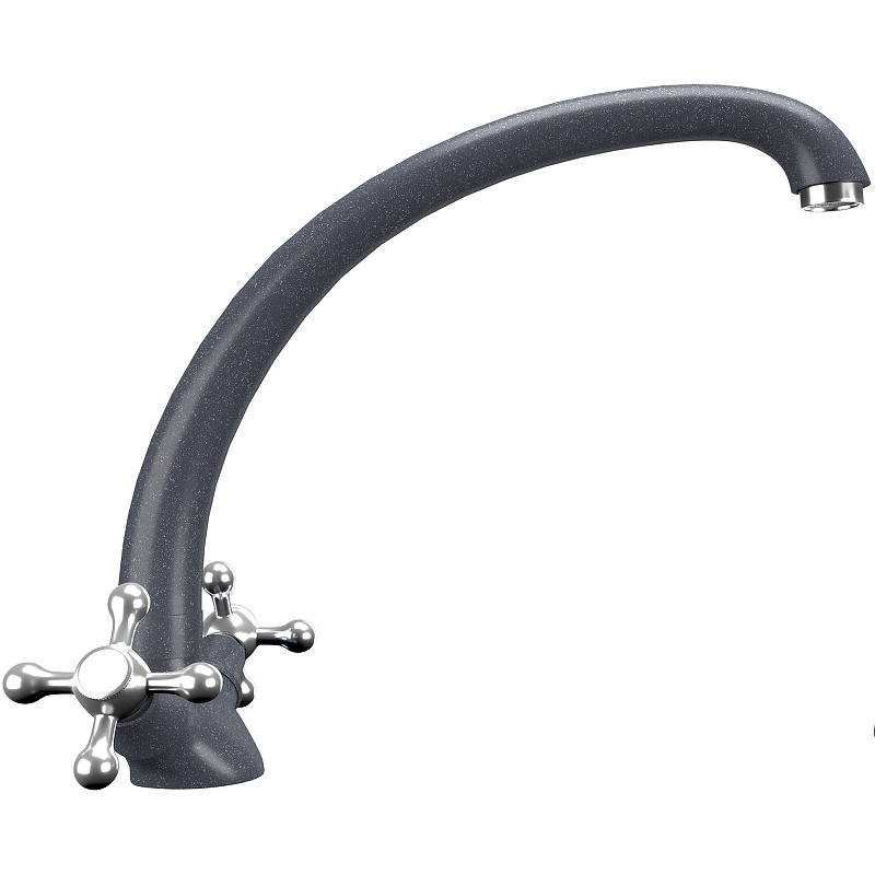 Смеситель для кухни Ulgran Classic U-013-343 Антрацит латунь