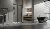 Душевая дверь Vincea Slim 140 VDS-6SL140CLB профиль Черный стекло прозрачное