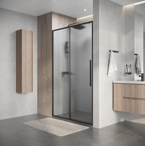 Душевая дверь Niagara Nova 130 L NG-34-L13CHGR профиль цвет Графит матовый стекло шиншилла