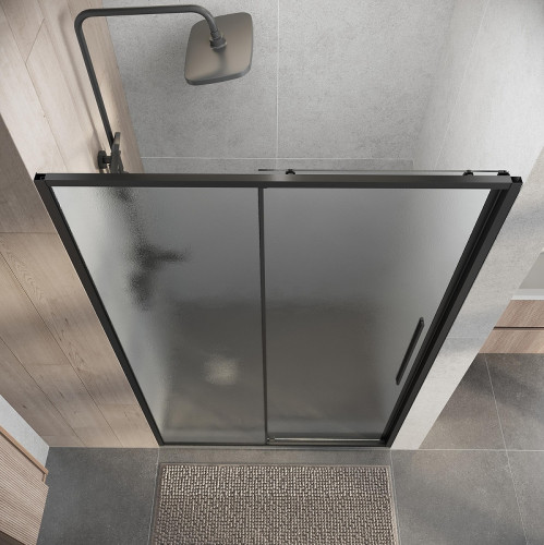 Душевая дверь Niagara Nova 130 L NG-34-L13CHGR профиль цвет Графит матовый стекло шиншилла