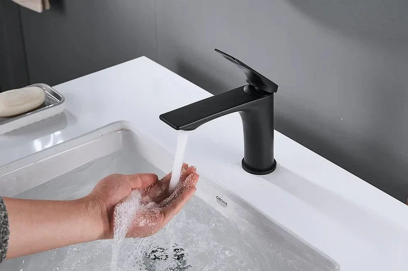 Смеситель для раковины Shevanik S9101H цвет Черный