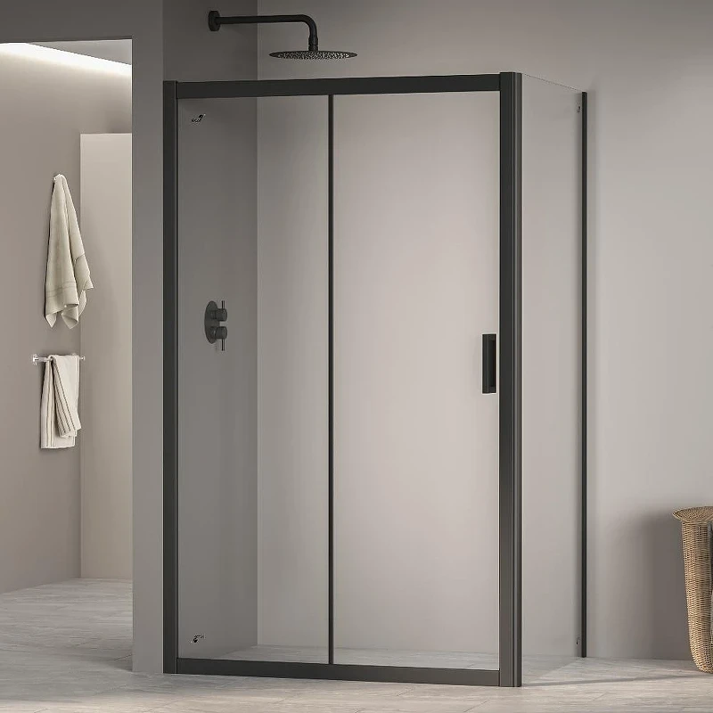 Душевой уголок RGW Passage 120x90 35087629-14 профиль цвет Черный стекло прозрачное