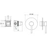 Смеситель для душа Aquatek Европа AQ1366CR