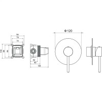Смеситель для душа Aquatek Европа AQ1366CR