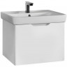 Тумба под раковину Dreja Eco Tiny 50 99.1901 подвесная Белая МДФ / ЛДСП