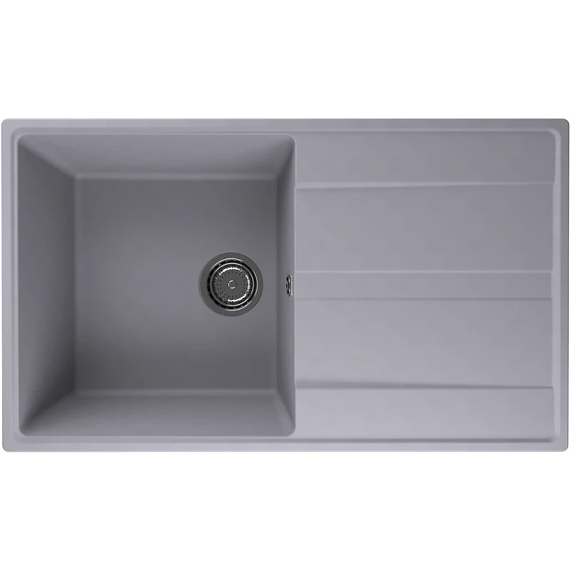 Кухонная мойка Ulgran Quartz Prima 850-05 Бетон искусственный камень (литьевой мрамор) встраиваемый