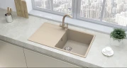 Кухонная мойка Ulgran Quartz Prima 850-05 Бетон искусственный камень (литьевой мрамор) встраиваемый
