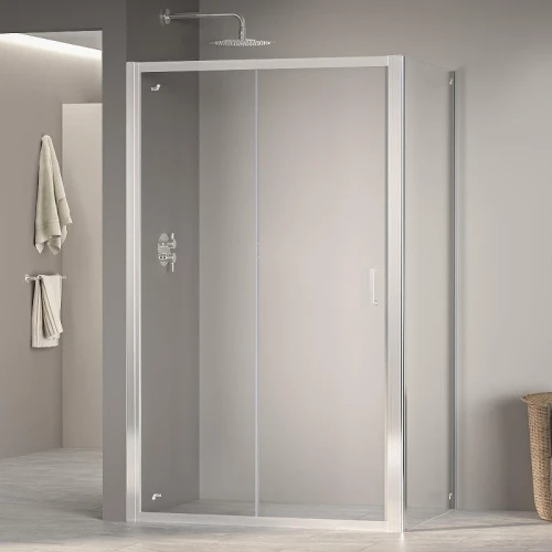 Душевой уголок RGW Passage 180x90 410874189-11 профиль цвет Хром стекло прозрачное