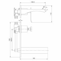 Смеситель для раковины Lemark Contest LM5826CW Хром Белый латунь встраиваемый