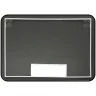 Зеркало Reflection Shadow 800х600 RF5733SH с подсветкой Черное с сенсорным выключателем, диммером, подогревом и часами МДФ / ЛДСП, стекло