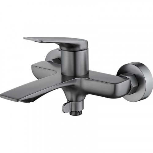 Смеситель для ванны Haiba HB60816-3 Оружейная сталь латунь на стену