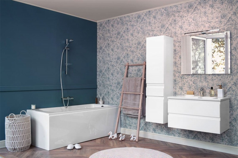 Тумба под раковину Jacob Delafon Madeleine 60 EB2052-J52 подвесная Черный глянец МДФ / ЛДСП