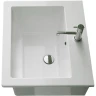 Раковина Globo Forty3 60 FO063.BI*1 Белая фарфор подвесная, полувстраиваемая