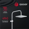 Душевая система Agger A2994000 Хром латунь на стену