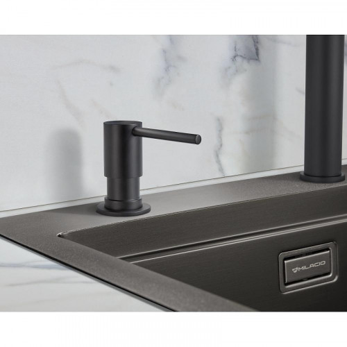 Дозатор для моющего средства Milacio Ultra MCU.934.TB цвет Total black