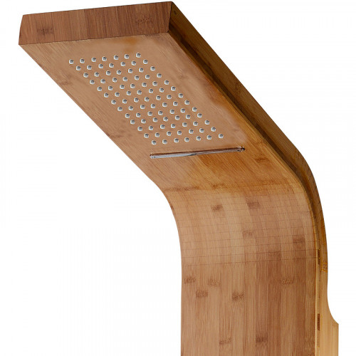 Душевая панель beWash BV6TMSP3024 с гидромассажем Бамбук латунь на стену