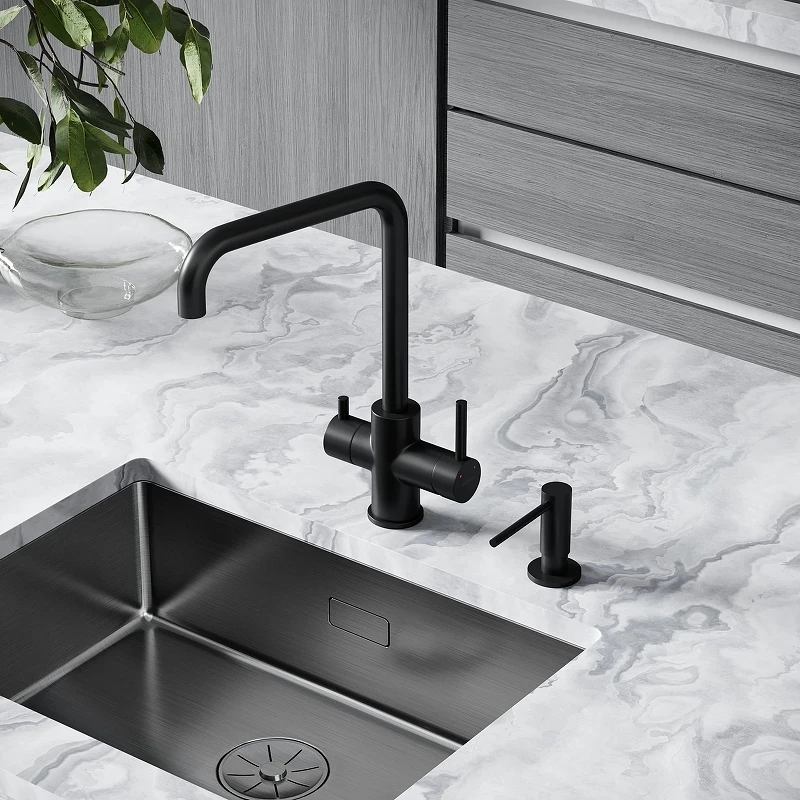 Смеситель для кухни Sancos Vela SC4013MB цвет Черный матовый