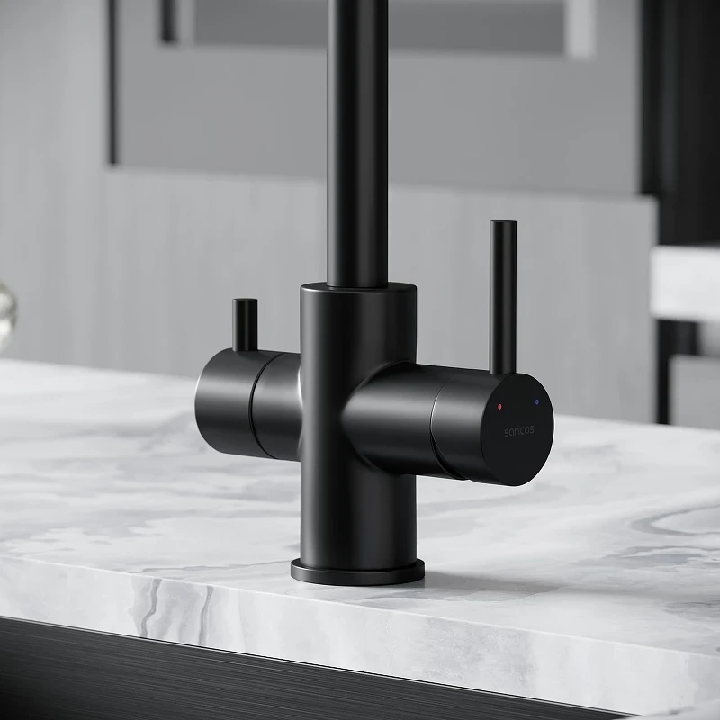 Смеситель для кухни Sancos Vela SC4013MB цвет Черный матовый