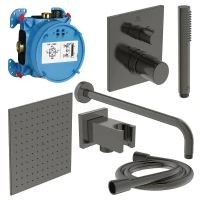 Душевая система Ideal Standard Ceratherm C100 A7572A5 с термостатом цвет Magnetic Grey / Магнит