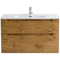 Тумба под раковину BelBagno Etna-H60 90 ETNA-H60-900-2C-SO-RN-P подвесная Rovere Nature МДФ / ЛДСП