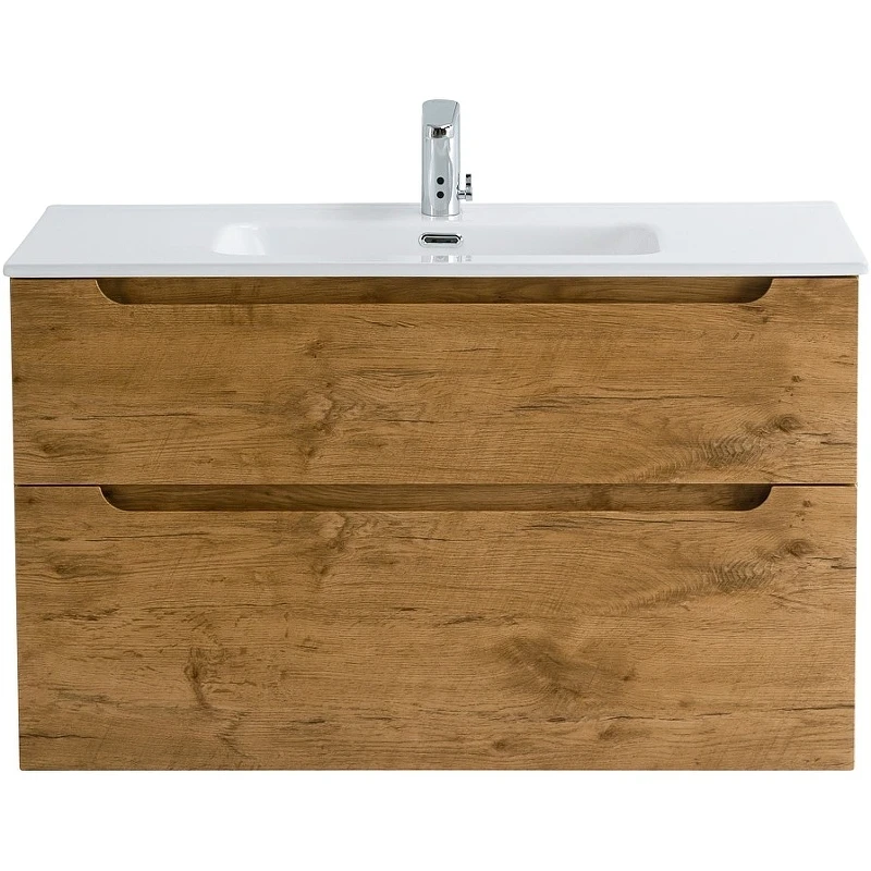 Тумба под раковину BelBagno Etna-H60 90 ETNA-H60-900-2C-SO-RN-P подвесная Rovere Nature МДФ / ЛДСП