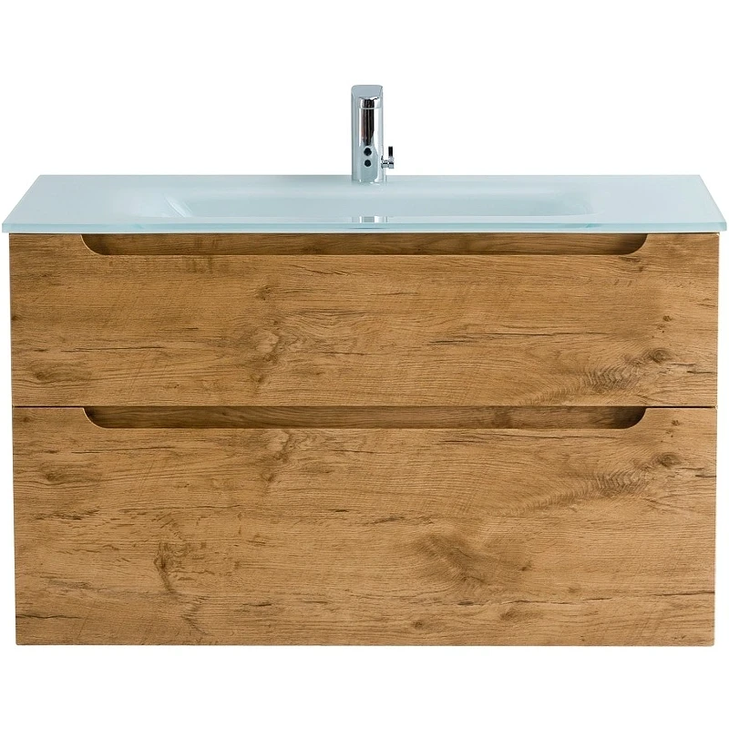 Тумба под раковину BelBagno Etna-H60 90 ETNA-H60-900-2C-SO-RN-P подвесная Rovere Nature МДФ / ЛДСП