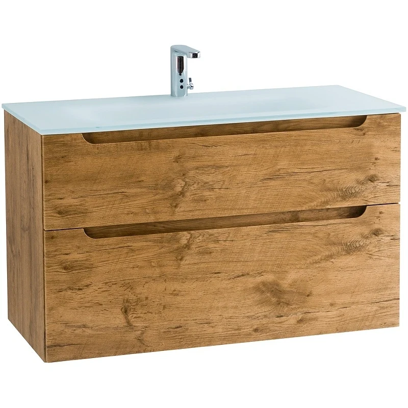 Тумба под раковину BelBagno Etna-H60 90 ETNA-H60-900-2C-SO-RN-P подвесная Rovere Nature МДФ / ЛДСП
