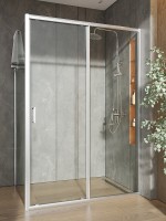 Душевой уголок Orange 130x90 E23-13090TCR профиль Хром стекло прозрачное