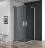 Душевой уголок Cezares Slider 100x80 SLIDER-AH-2-70/80-90/100-GRIGIO-Cr профиль Хром стекло серое