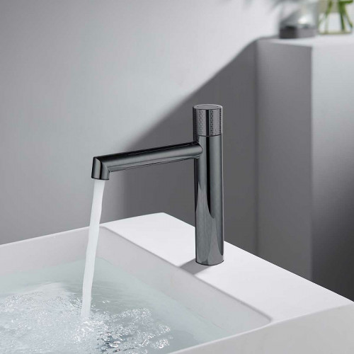 Смеситель для раковины Vincea Desire VBF-1D3GM Вороненая сталь латунь