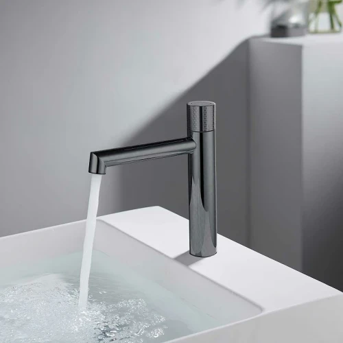 Смеситель для раковины Vincea Desire VBF-1D3GM Вороненая сталь латунь
